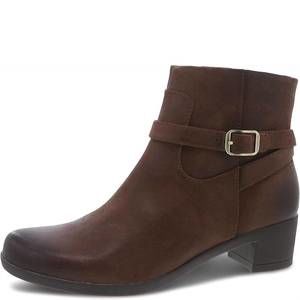 NEW DANSKO women's cagney burnished bootie in brown